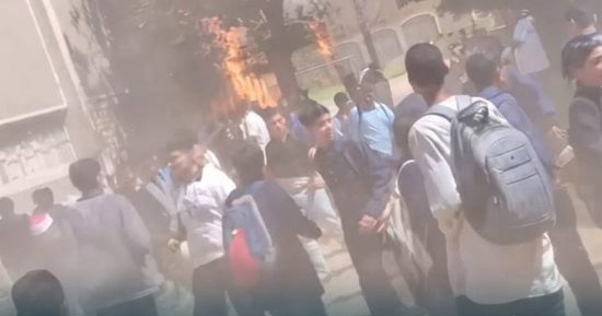 السيطرة على حريق في أشجار خلف معهد أزهري بقنا