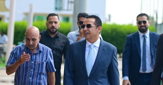 جولة تفقدية لرئيس نادى الاتحاد السكندرى بفرع سموحة قبل بدء أعمال التطوير.. صور