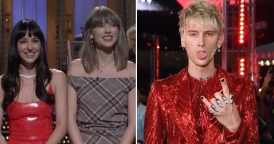 Dakota Johnson Hints at Machine Gun Kelly Romance on SNL with Taylor Swift