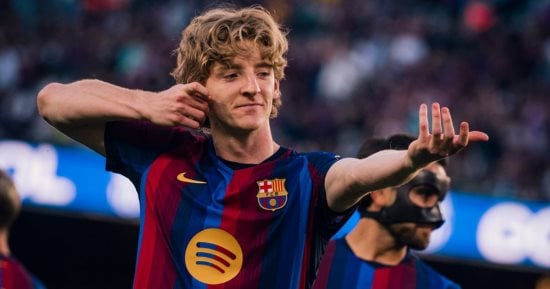 برشلونة ضد خيتافي.. البارسا يتقدم بثنائية جوردون وخيسوس في الشوط الأول