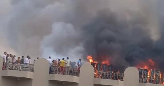 السيطرة على حريق بمبنى تحت الإنشاء جنوب الغردقة دون إصابات