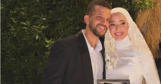 ظهور خاص للراحل محمد مرزبان فى حفل زفاف ابنته ياسمين.. شاهد الصورة 