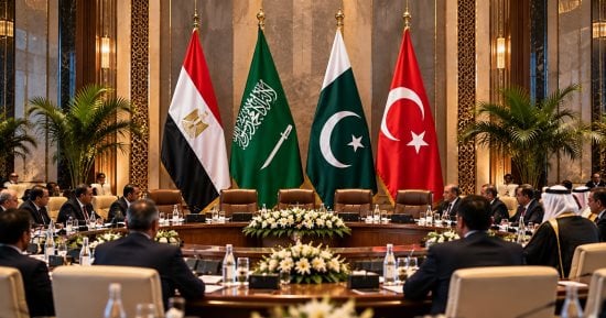 بيان لمصر والسعودية وتركيا وباكستان يدين هجمات مليشيا الحوثي على المملكة