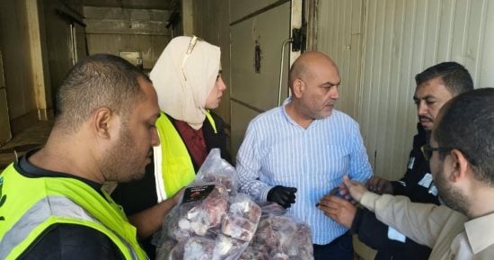 ضبط 2 طن لحوم مجمدة منتهية الصلاحية في القناطر الخيرية بحملة بيطرية