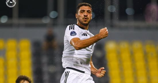 محمد شريف يسجل أول أهدافه مع الزوراء في التعادل 1-1 ضد قطر (فيديو)