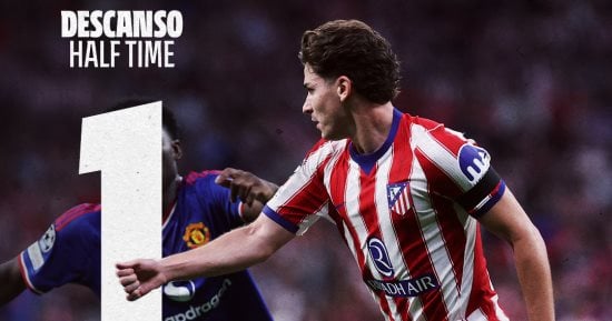 أتلتيكو مدريد ضد مان يونايتد.. الروخي بلانكوس يتقدم بهدف في الشوط الأول (فيديو)