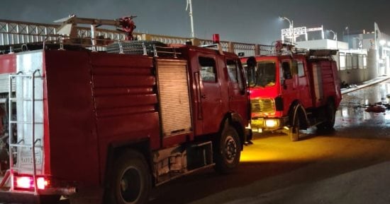 اندلاع حريق بمصنع منسوجات فى منطقة الـ6 مليون بالعاشر من رمضان