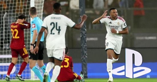 الصالح نيوز : ‎ريال مدريد يتعادل مع روما 1 - 1 في الشوط الأول بدوري أبطال أوروبا