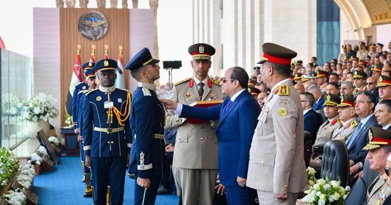 الرئيس السيسي: الأكاديمية العسكرية أصبحت نموذجًا متقدمًا في بناء الإنسان المصري