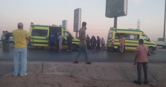 إصابة 8 أشخاص إثر انقلاب ميكروباص بطريق مصر الإسماعيلية 