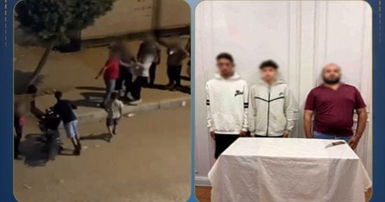 ضبط شخصين في مشاجرة بسلاح أبيض بسبب المزاح بالسادات