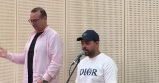 بروفة أخيرة.. محمد شاهين يستعد لافتتاح مهرجان الموسيقى العربية الـ34