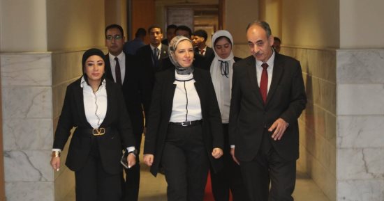 النيابة الإدارية تستضيف وفد كلية القانون بالجامعة المصرية الصينية