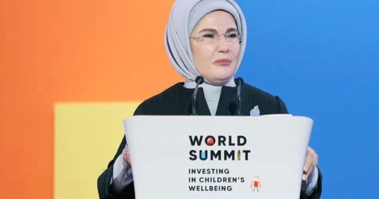 أمينة أردوغان: سنكون صوت أطفال مناطق الحروب.. ومليون طفل في غزة ينتظرون حقوقهم