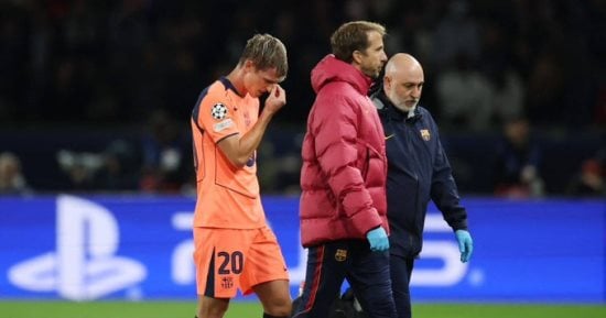 الصالح نيوز : ضربة قبل الكلاسيكو.. برشلونة يعلن تشخيص إصابة أولمو وغيابه لمدة شهر