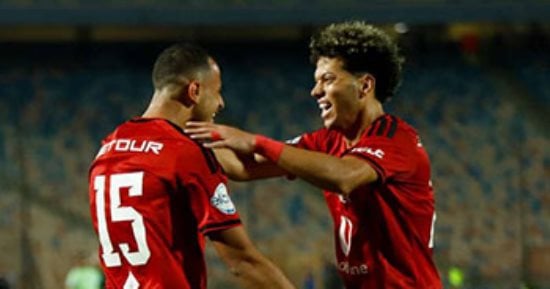 عمر الساعى يسجل الهدف الأول للأهلي أمام القناة فى الدقيقة 18