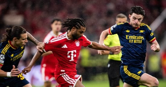 مساحات سبورت : تعادل البايرن ضد أرسنال 2-2 في قمة مثيرة بدوري أبطال أوروبا