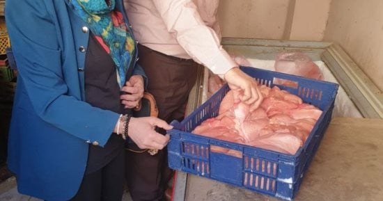 ضبط 940 كجم من اللحوم والدواجن مجهولة المصدر فى حملة بالشرقية