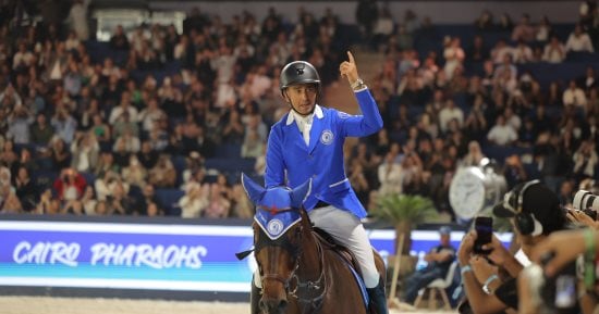 فرسان مصر يتحدون أبطال العالم.. نصار والدهان إلى الجولة الثانية في لونجين (صور)