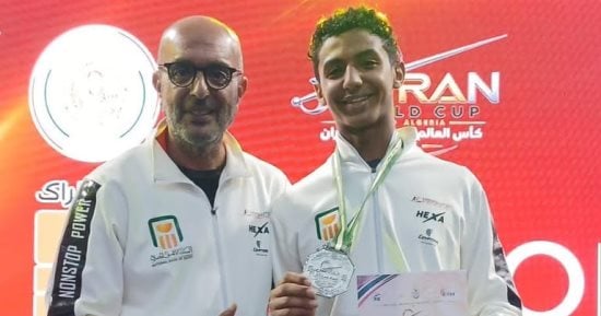 مساحات سبورت : أحمد القاضي يحصد فضية كأس العالم للسلاح للشباب.. ووزير الرياضة يهنئه