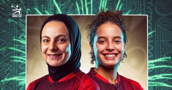 هنا جودة ودينا مشرف تتوجان بذهبية زوجى السيدات ببطولة أفريقيا لتنس الطاولة