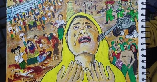كيف تحولت لوحات اللاجئين إلى وثائق جنائية لملاحقة القتلة فى ميانمار؟