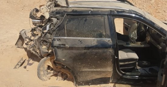 إصابة 3 أشخاص في انقلاب سيارة ملاكي على الطريق الصحراوي الشرقي بسوهاج