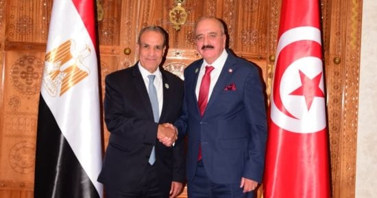 وزير الخارجية يلتقى نظيره التونسى خلال اجتماع آلية دول الجوار الثلاثية بشأن ليبيا