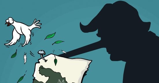 كلام ترامب فى مهب الريح بكاريكاتير اليوم السابع