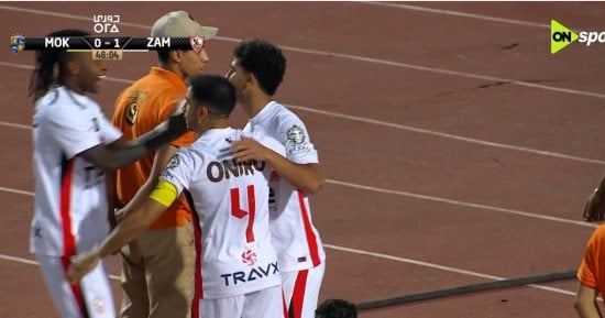 محمد حمد يتقدم بالهدف الأول للزمالك أمام المقاولون