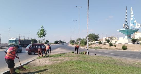 جهاز التطوير والتجميل بالإسماعيلية يكثف أعمال رفع كفاءة المداخل والمحاور 