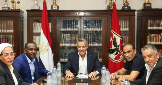 خالد مرتجي يستقبل رئيس رابطة الأندية الإفريقية لبحث سبل التعاون مع الأهلي