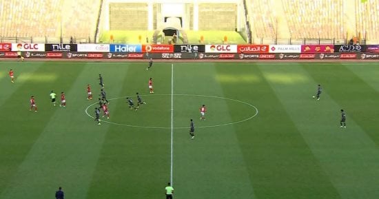 مساحات سبورت : 15 دقيقة ..تعادل سلبي بين الأهلي ومودرن سبورت في الدوري