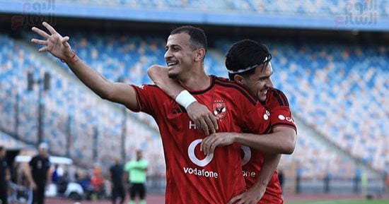 عمر الساعى يتقدم للأهلى ضد مودرن سبورت في الدقيقة 17 