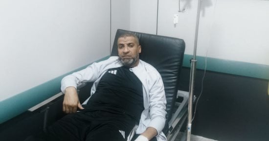 فريق طلائع الجيش يزور جمعة مشهور فى المستشفى قبل العودة إلى القاهرة