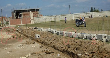 بناء سور مركز شباب بالتل الكبير بالجهود الذاتية 