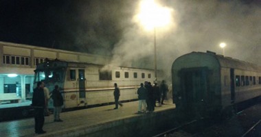 اندلاع حريق فى قطار (القاهرة - أسوان) بالعياط.. والركاب يقفزون من النوافذ 