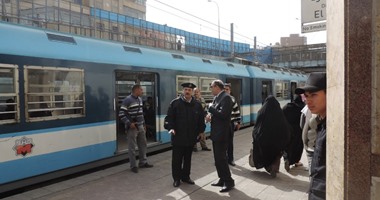 حريق بمحطة مترو المعصرة بالخط الأول