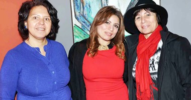 بالصور.. نجوم المجتمع فى معرض "رسائل الحب" بجاليرى سامى أمين