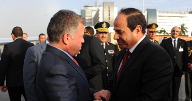 العاهل الأردنى يغادر القاهرة بعد لقاء الرئيس السيسى