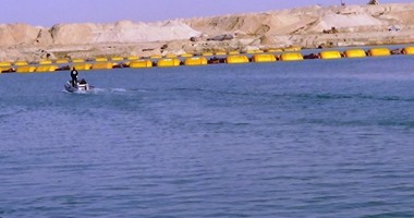 بالصور.. المجرى الملاحى لقناة السويس يلتقى بـ"القناة الجديدة"