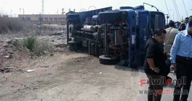 إصابة 11  من قوات الامن فى حادث سير بشمال سيناء