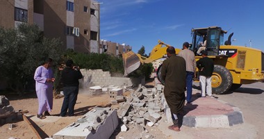 بالصور.. إزالة 240 حالة تعدٍّ فى حملة موسعة بطور سيناء