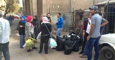 بالصور.. مبادرة "نوايا" تسعد عمال مصر القديمة"بكلسون وبلوفر وجاكت"