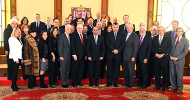 بالصور.. السيسى يلتقى وفدًا من رؤساء المنظمات الأمريكية اليهودية