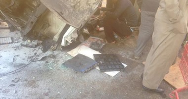 سقوط سيارة نقل من أعلى دائرى المريوطية ووفاة شخص