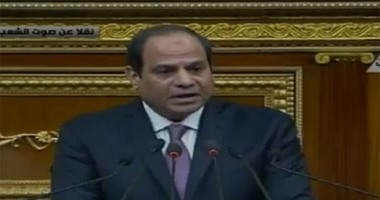 السيسى لـ"النواب": "أرى فيكم الأمل وثقتى بكم بلا حدود"