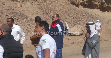معسكر لشباب الجامعات المصرية بمدينة دهب وعمل فنى فى منطقة البلوهول