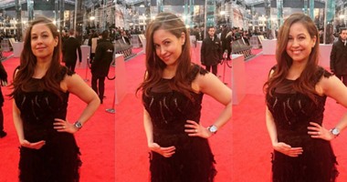 بالصور.. رايا ابى راشد "حامل" على السجادة الحمراء فى حفل "bafta"