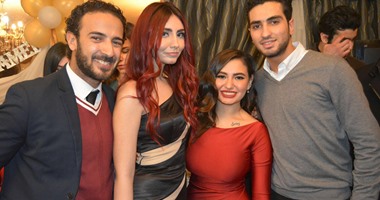 بالصور.. أمل رزق تحتفل بخطوبة ابنتها "لما" على محمد الشرنوبى